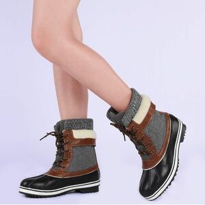 Dream Pairs women’s mid calf waterproof winter snow boots